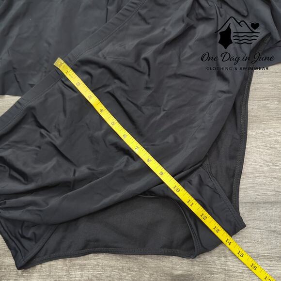 Hanna Nikole Plus Size Knot Front Keyhole Flounce Bikini Swimsuit Size 18W - Picture 5 of 7